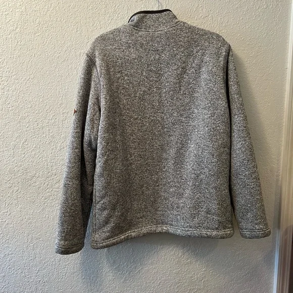 Orvis Men's Fleece Sherpa Lined Quarter Zip Pullover Sweater - Picture 7 of 10